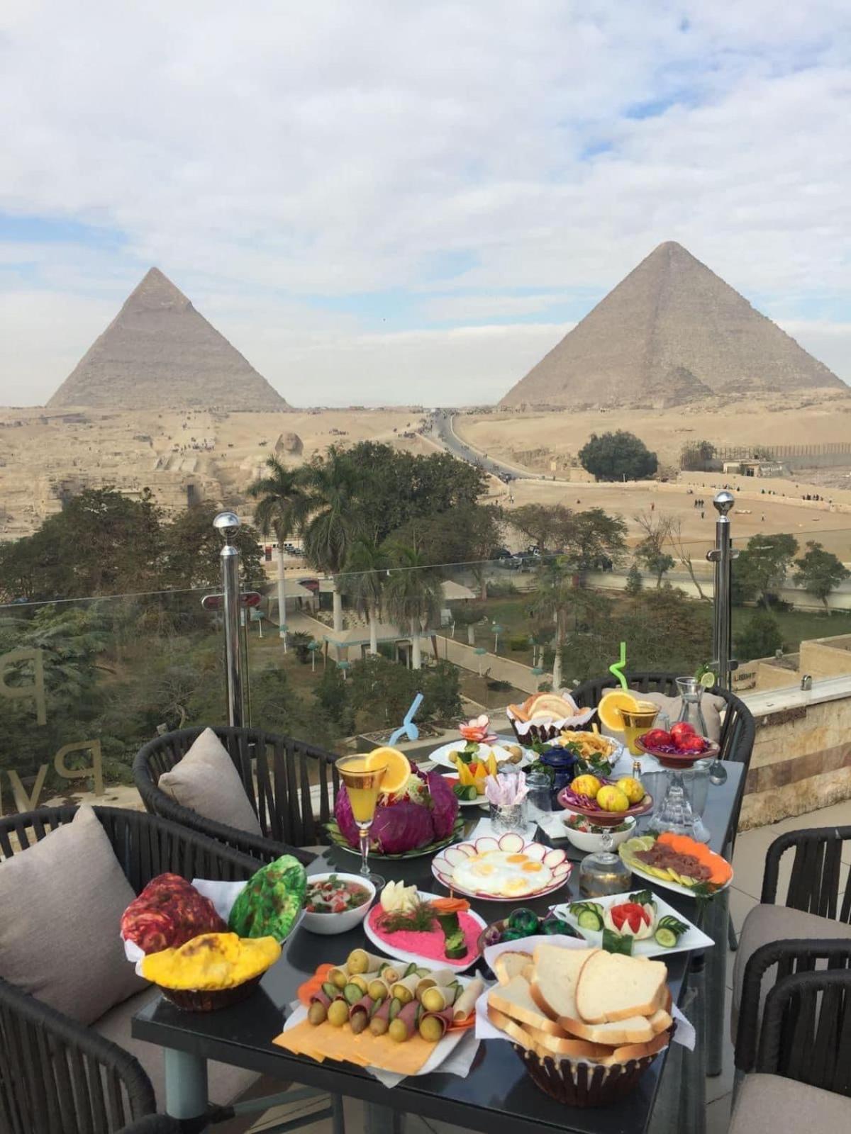 Hotel Steps In Pyramids View Kafret el-Gabal Exterior foto
